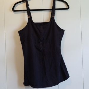 black nursing tank